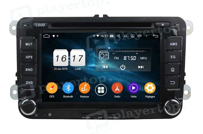 Autoradio Bluetooth micro déporté